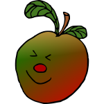 Smiling apple